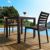 Ares Resin Square Outdoor Dining Set 5 Piece with Side Chairs Brown ISP1641S-BRW #7