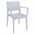 Artemis Bistro Set with Octopus 24" Round Table Silver Gray S011160-SIL #3
