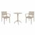 Artemis Bistro Set with Octopus 24" Round Table Taupe S011160-DVR #2