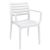 Artemis Conversation Set with Sky 24" Side Table White S011109-WHI #2