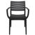 Artemis Resin Outdoor Dining Arm Chair Black ISP011-BLA #2