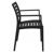 Artemis Resin Outdoor Dining Arm Chair Black ISP011-BLA #4