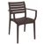 Artemis Resin Outdoor Dining Arm Chair Brown ISP011