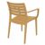 Artemis Resin Outdoor Dining Arm Chair Cafe Latte ISP011-TEA #2