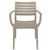 Artemis Resin Outdoor Dining Arm Chair Taupe ISP011-DVR #2