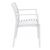 Artemis Resin Outdoor Dining Arm Chair White ISP011-WHI #4