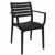 Artemis Resin Rectangle Outdoor Dining Set 7 Piece with Arm Chairs Black ISP1862S-BLA #3