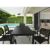 Artemis Resin Rectangle Outdoor Dining Set 7 Piece with Arm Chairs Black ISP1862S-BLA #4