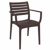 Artemis Resin Rectangle Outdoor Dining Set 7 Piece with Arm Chairs Brown ISP1862S-BRW #3