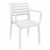 Artemis Resin Rectangle Outdoor Dining Set 7 Piece with Arm Chairs White ISP1862S-WHI #3
