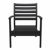 Artemis XL Outdoor Club Chair Black with Black Cushion ISP004-BLA-CBL #3