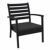 Artemis XL Outdoor Club Chair Black with Charcoal Cushion ISP004