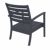 Artemis XL Outdoor Club Chair Dark Gray with Black Cushion ISP004-DGR-CBL #2
