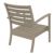 Artemis XL Outdoor Club Chair Taupe with Natural Cushion ISP004-DVR-CNA #2