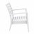Artemis XL Outdoor Club Chair White with Black Cushion ISP004-WHI-CBL #4