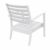 Artemis XL Outdoor Club Chair White with Charcoal Cushion ISP004-WHI-CCH #2
