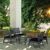 Artemis XL Outdoor Club Seating set 5 Piece Dark Gray with Black Cushion ISP004S5