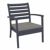 Artemis XL Outdoor Club Seating set 5 Piece Dark Gray with Taupe Cushion ISP004S5-DGR-CTA #2