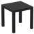 Artemis XL Outdoor Club Seating set 7 Piece Black with Black Cushion ISP004S7-BLA-CBL #5