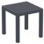 Artemis XL Outdoor Club Seating set 7 Piece Dark Gray with Black Cushion ISP004S7-DGR-CBL #5