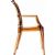 Arthur Transparent Polycarbonate Arm Chair Amber ISP053-TAMB #3