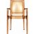 Arthur Transparent Polycarbonate Arm Chair Amber ISP053-TAMB #4