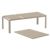 Atlantic Dining Table 55"-83" Extendable Taupe ISP762-DVR #4