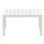 Atlantic Dining Table 55"-83" Extendable White ISP762-WHI #2