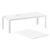 Atlantic Dining Table 55"-83" Extendable White ISP762-WHI #4