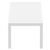 Atlantic XL Dining Table 83"-110" Extendable White ISP764-WHI #7
