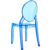 Baby Elizabeth Polycarbonate Kids Chair Transparent Blue ISP051-TBLU #4