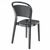 Bee Polycarbonate Dining Chair Transparent Black ISP021-TBLA #3