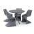 Bloom Contemporary Dining Chair Dark Gray ISP048-DGR #9