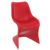 Bloom Conversation Set with Sky 24" Side Table Red S048109-RED #2