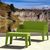 Box Outdoor Bench Sofa Tropical Green ISP063-TRG #6
