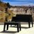 Box Resin Outdoor Coffee Table Black ISP064-BLA #4