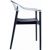 Carmen Dining Armchair Black with Transparent Back ISP059-BLA-TCL #4