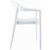 Carmen Dining Armchair White with Glossy White Back ISP059-WHI-GWHI #3