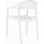Carmen Dining Armchair White with Glossy White Back ISP059-WHI-GWHI #5