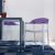 Carmen Dining Armchair White with Transparent Violet Back ISP059-WHI-TVIO #6