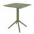 Cross Bistro Set with Sky 24" Square Folding Table Olive Green S254114-OLG #3
