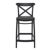 Cross Outdoor Counter Stool Black ISP264-BLA #3