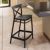 Cross Outdoor Counter Stool Black ISP264-BLA #6