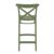 Cross Outdoor Counter Stool Olive Green ISP264-OLG #5
