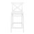 Cross Outdoor Counter Stool White ISP264-WHI #3