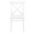 Cross Resin Outdoor Chair White ISP254-WHI #3