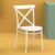 Cross Resin Outdoor Chair White ISP254-WHI #6