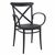 Cross XL Bistro Set with Octopus 24" Round Table Black S256160-BLA #3