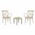 Cross XL Conversation Set with Ocean Side Table Taupe S256066