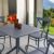 Cross XL Patio Dining Set with 4 Chairs Dark Gray ISP2561S-DGR #2